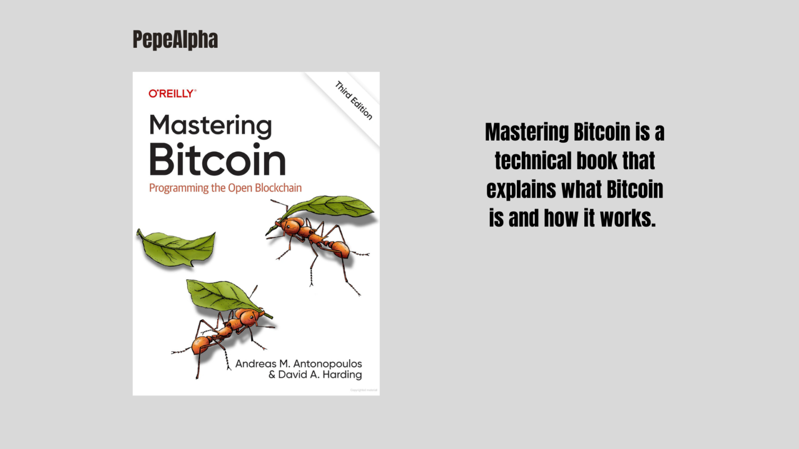 Mastering Bitcoin by Andreas M. Antonopoulos: the best crypto books