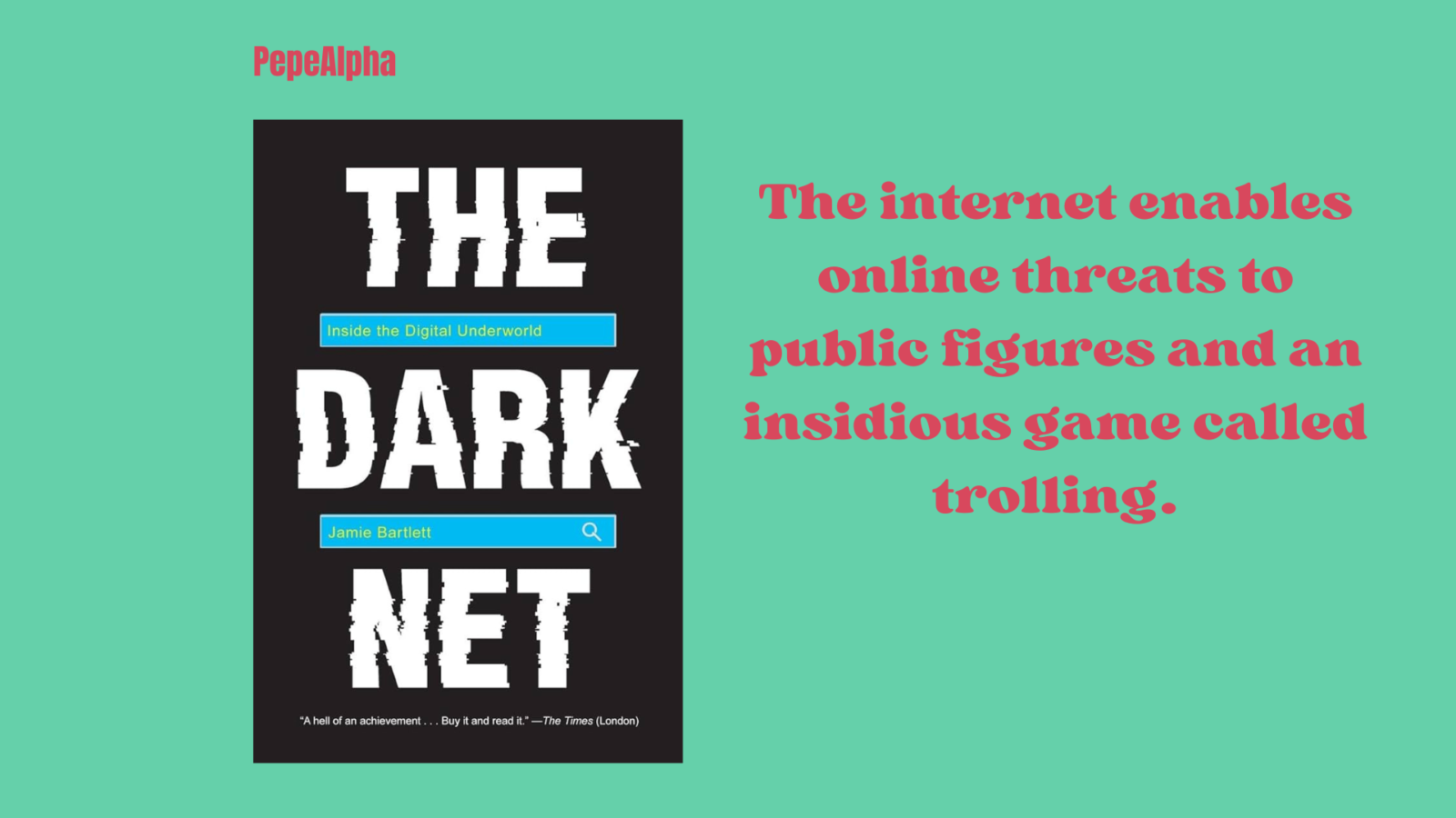 The Dark Net By Jamie Bartlett: the best crypto books