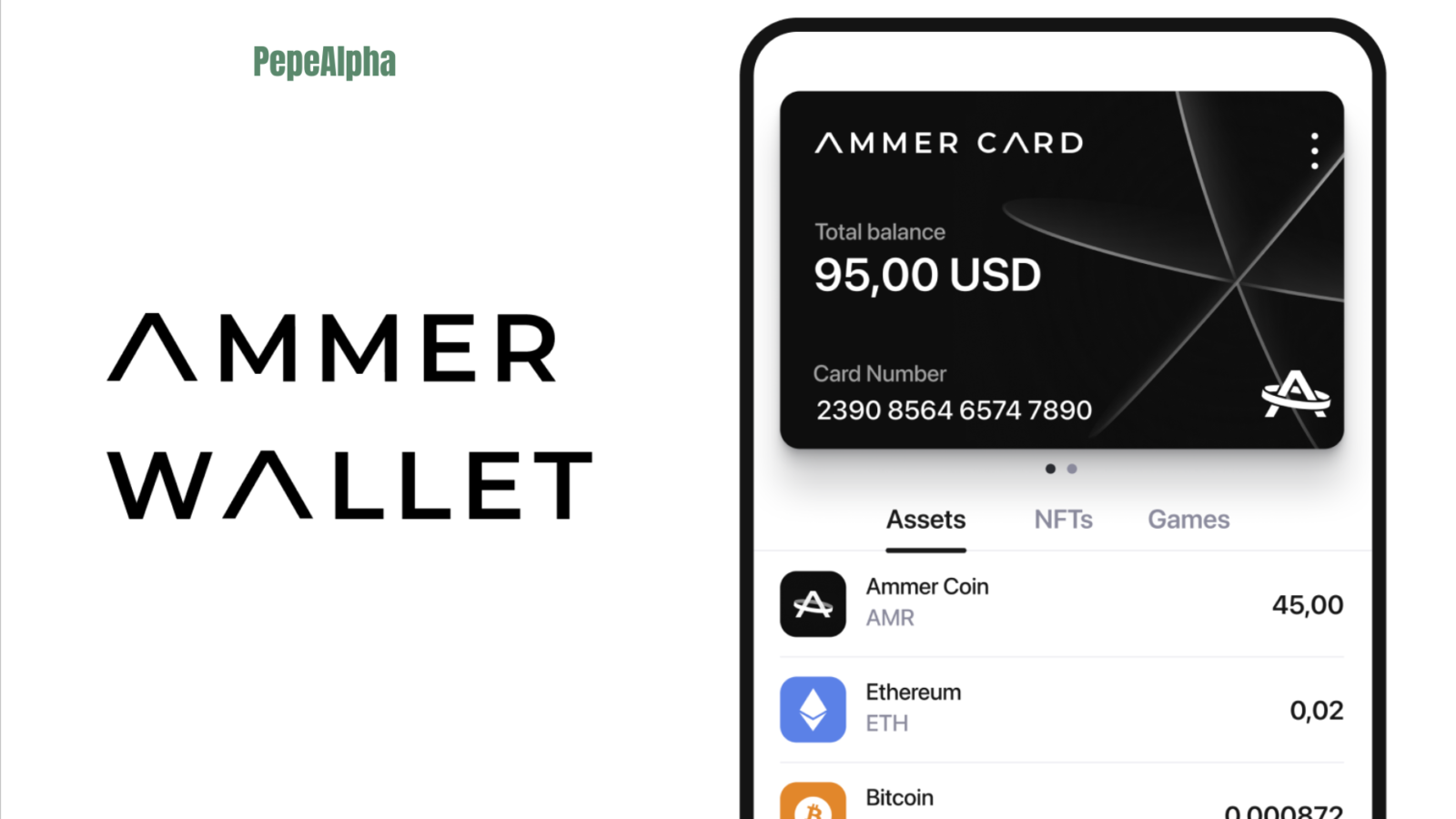 Ammer Wallet: secure mobile wallet for your crypto and nfts
