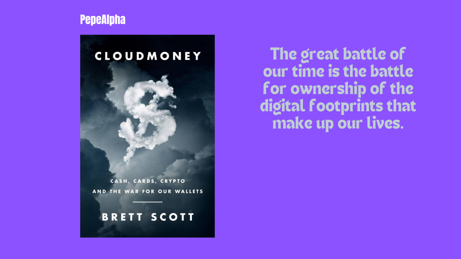 Cloudmoney By Brett Scott: The best crypto books