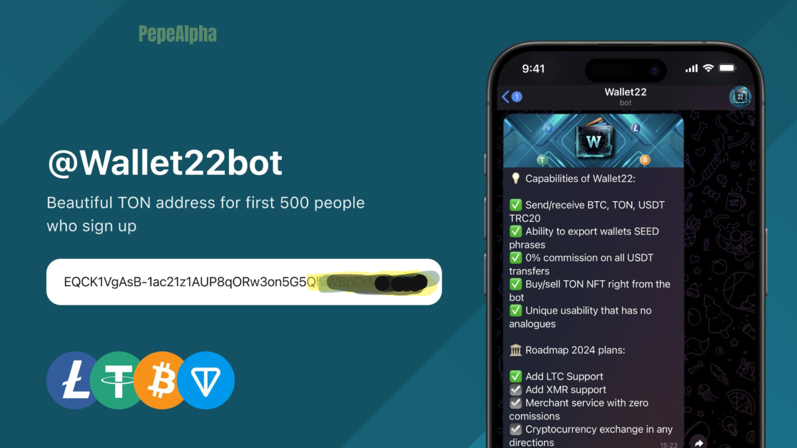Wallet22: make cryptocurrencies as clicking a few buttons!